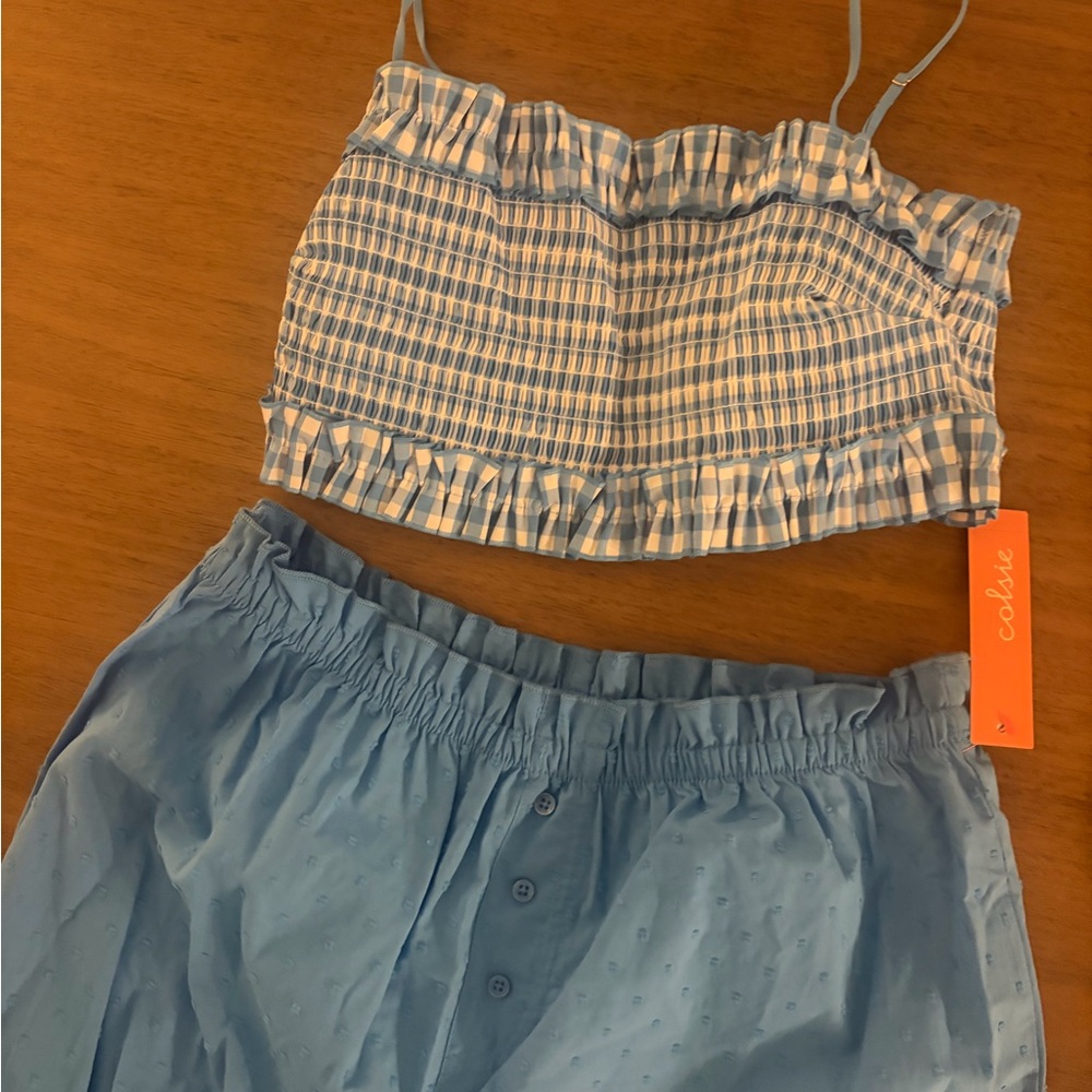 Colsie Blue Pajama Set - Picture 2 of 4